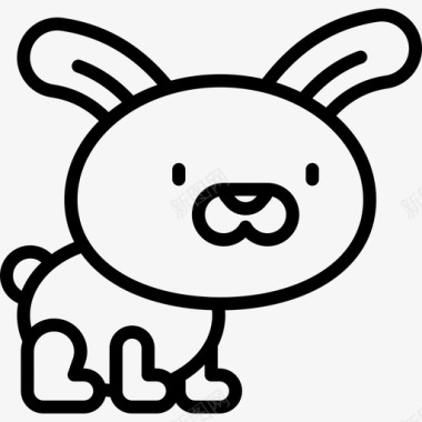 兔川维动物直系图标图标