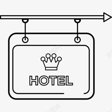 15号酒店手绘板图标图标