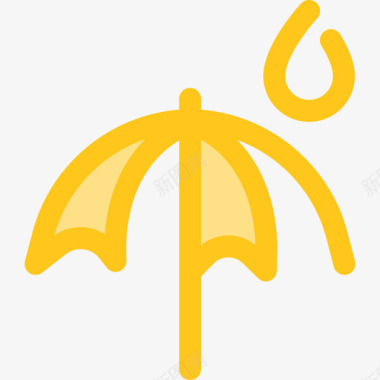 雨28号天气黄色图标图标