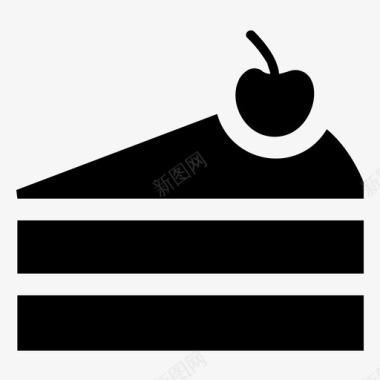 蛋糕片烘焙食品蛋糕块图标图标