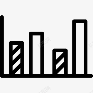 条形矢量条形图业务管理2线性图标图标