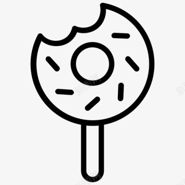 甜甜圈甜甜圈冰淇淋甜甜圈冰淇淋图标图标