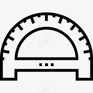 透明背景字体5量角器工艺5直线图标图标
