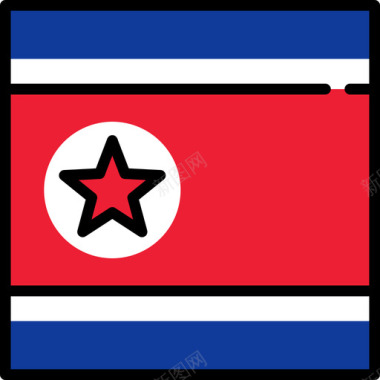 奔跑图标朝鲜国旗收藏3广场图标图标