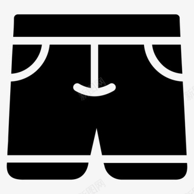 拳击拳击手短裤运动装图标图标