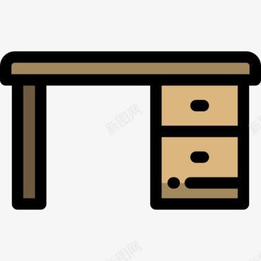 学习家居用品13线条颜色图标图标