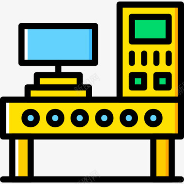 漂亮黄色仪表板工业8黄色图标图标