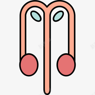彩色水浪生殖系统医学14彩色128px图标图标