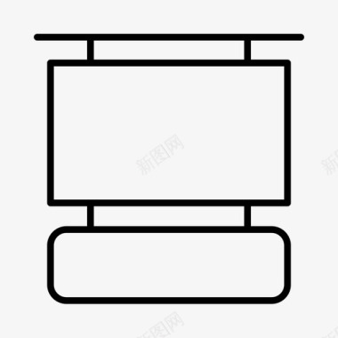 悬挂标志导航标牌图标图标