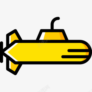 4K图标潜艇运输4黄色图标图标