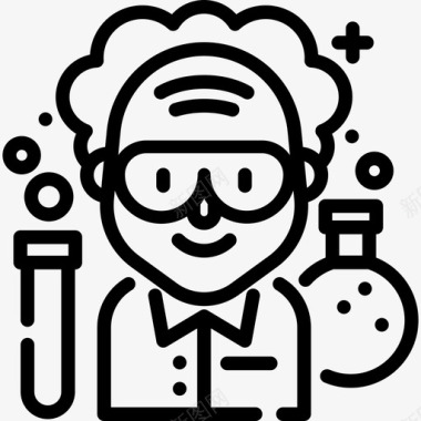 化学家化学家职业和工作直系图标图标
