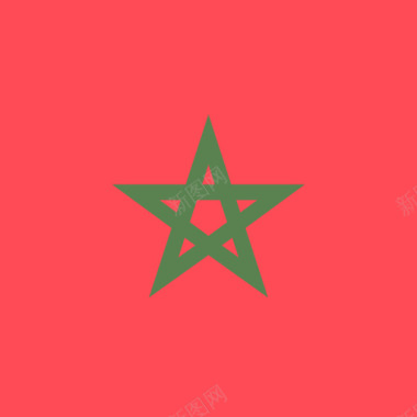 广场层摩洛哥国际旗帜4广场图标图标