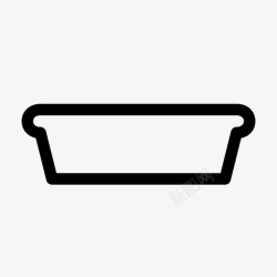 圆形布丁圆形蛋糕盘烘焙甜点图标高清图片