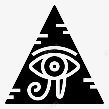 残荷荷鲁斯之眼埃及符号图标图标