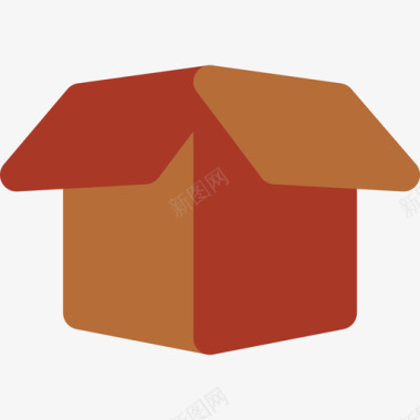 盒子建筑施工7扁平图标图标