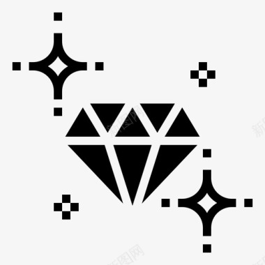 钻石奢华富有图标图标
