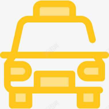 出租车运输19黄色图标图标