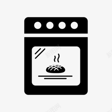 烤箱里的面包宝宝怀孕图标图标