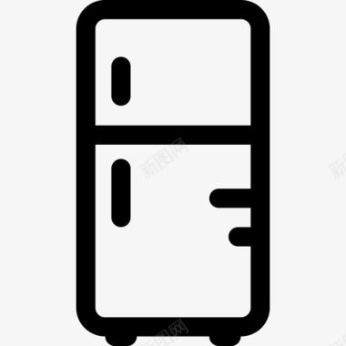 电冰箱电子16线性图标图标