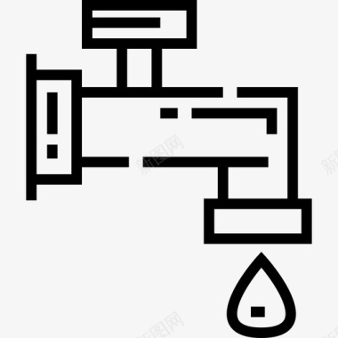 水滴节约图标水滴生态学16线性图标图标