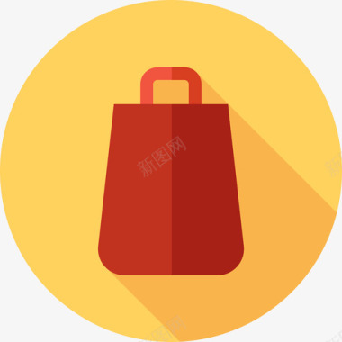 购物袋超市8扁平图标图标