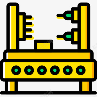 黄色闪电工业机器人工业8黄色图标图标