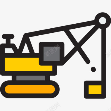 机械标志图片货车运输工程机械3线颜色图标图标