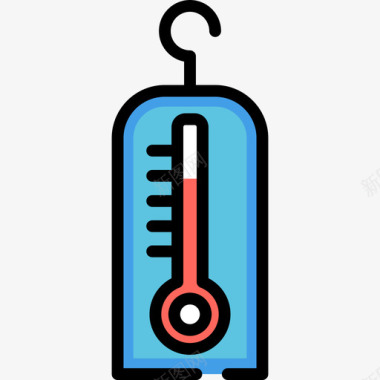 学习化学温度计化学7线性颜色图标图标