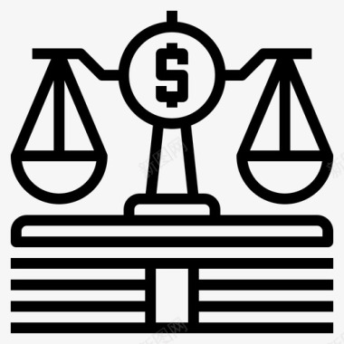 法律诉讼规模图标图标