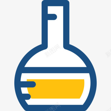 时髦的用户烧瓶网络和用户界面双色图标图标