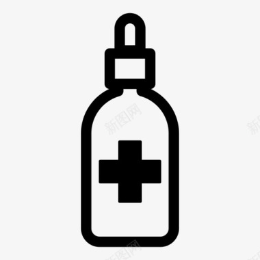 健康护理药品瓶子护理图标图标