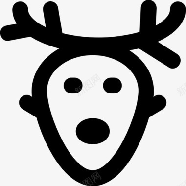 鹿鹿圣诞42大胆圆润图标图标