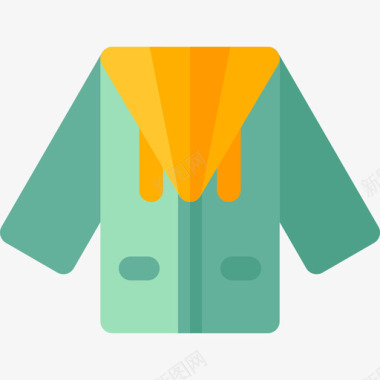 夹克夹克衣服13件平的图标图标