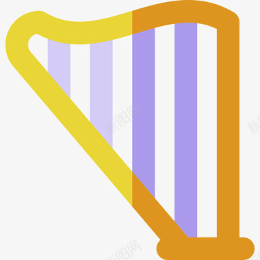 乐器标识乐器音乐图标4扁平图标