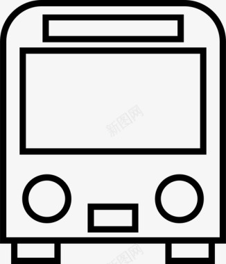 公共交通标识公共汽车驾驶公共交通图标图标