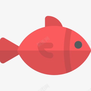 草食性动物鱼动物22扁平图标图标