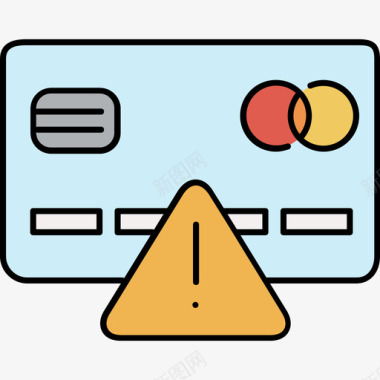 彩色商务PPT信用卡电子商务8彩色128px图标图标