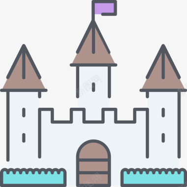 城堡皇室2彩色图标图标