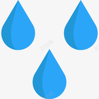 雨秋季元素4平坦图标图标