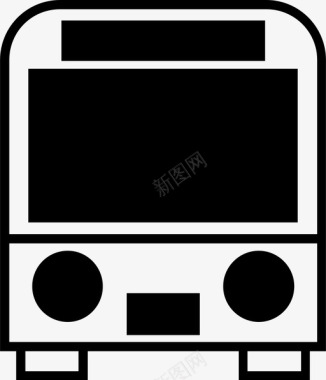 公共交通标识公共汽车驾驶公共交通图标图标