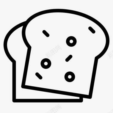 面包面包店吐司图标图标