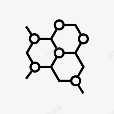 科学分子化学科学图标图标