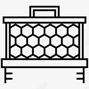 蜜蜂蜂巢蜂巢养蜂蜜蜂图标图标