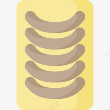 香蕉超市6号扁平图标图标