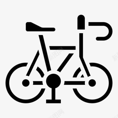 公路自行车运动娱乐图标图标
