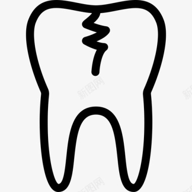 医学画断牙医学26岁直线型图标图标