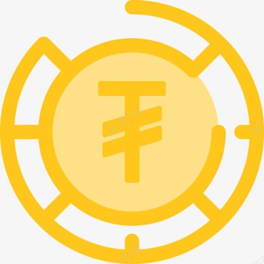 图格里克货币要素5黄色图标图标