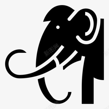 猛犸象动物大象图标图标
