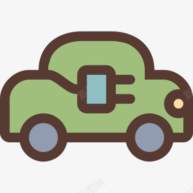 电动汽车生态图标3彩色图标