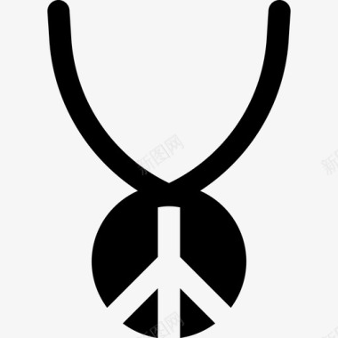 银饰项链项链嬉皮士5填充图标图标